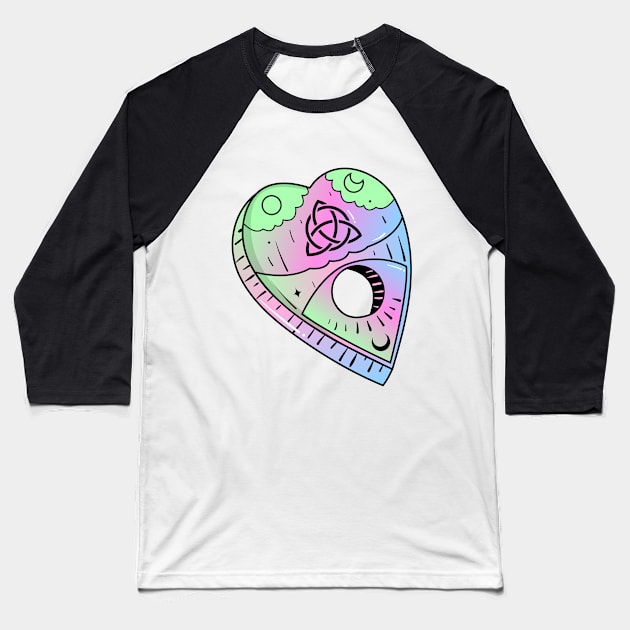 Magic Witchy heart Baseball T-Shirt by Mooxy